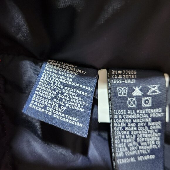 Tommy Hilfiger Down Puffer Vest Men's XL Red Pockets Toggle Waist Outdoor - Picture 6 of 14